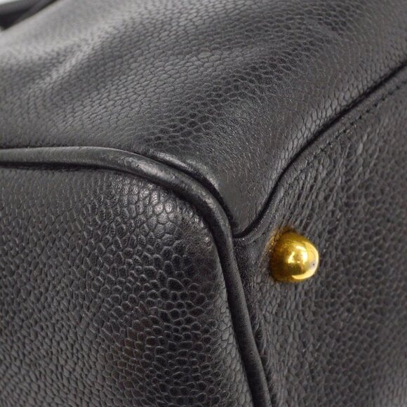 Chanel Black Calfskin 2way Duffle Handbag - Picture 4 of 8